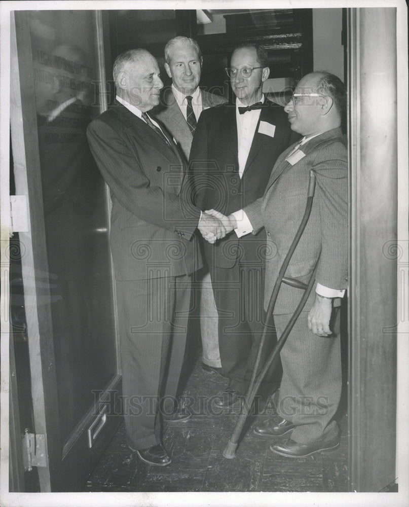 1957 Press Photo Official Opening Legal Aid Bureau - Historic Images