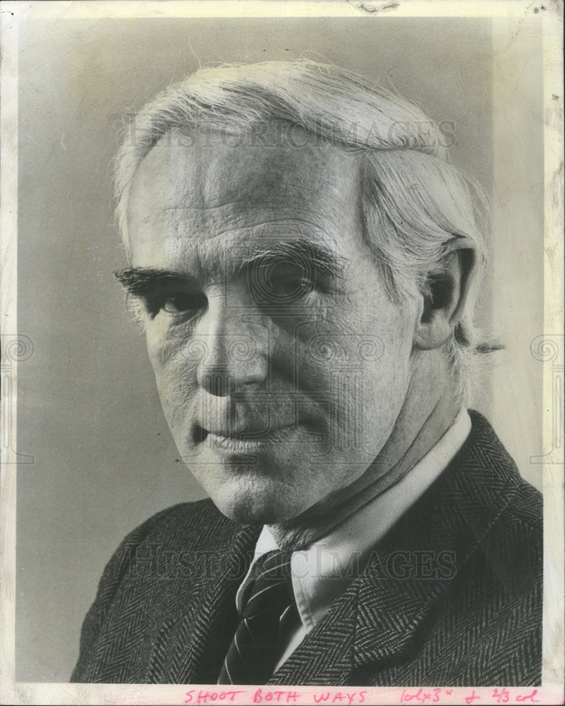 1975 Press Photo John T Wilson University Chicago President - Historic Images