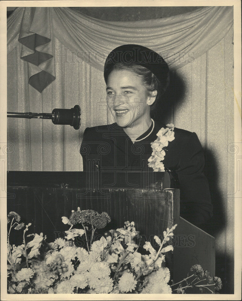 1958 Press Photo Mrs Louis Baker Wilson author lecturer health education leader - Historic Images