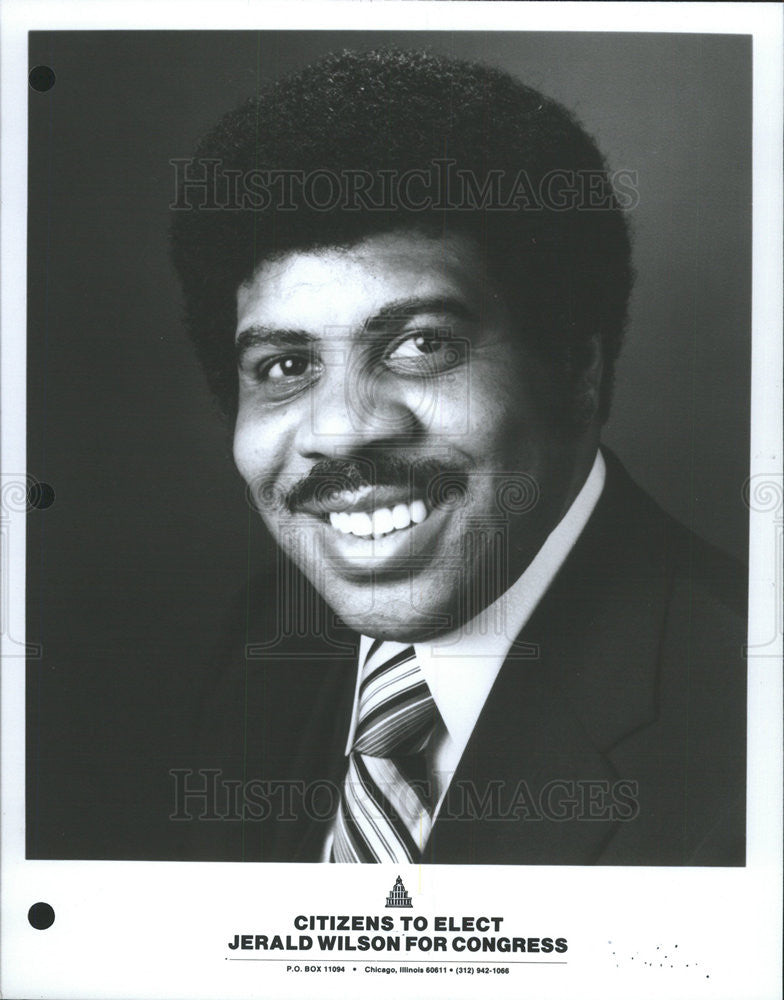 1986 Press Photo Jerald Wilson for  Congress - Historic Images