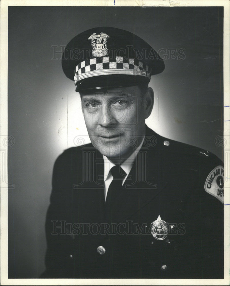 1973 Press Photo William Wilson Chicago City Illinois Police Officer - Historic Images