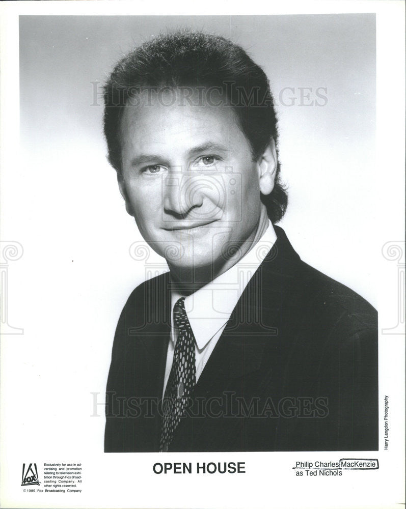 1989 Press Photo Director Philip Charles MacKenzie,  Ted Nichols On &quot;Open House&quot; - Historic Images