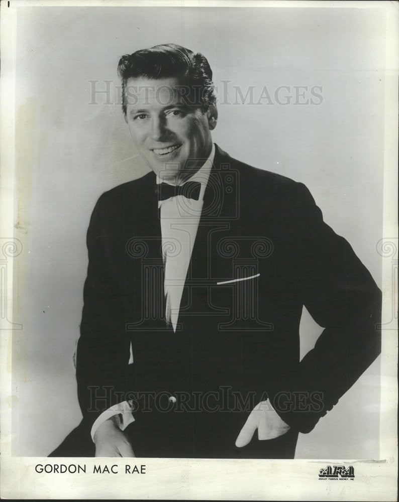 1966 Press Photo Musical Star Gordon MacRae, Known For Carousel And Oklahoma - Historic Images