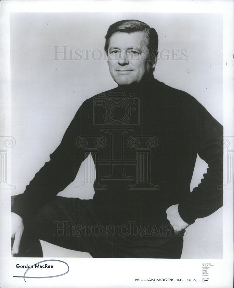 1975 Press Photo GORDON MACRAE AMERICAN ACTOR SINGER - Historic Images