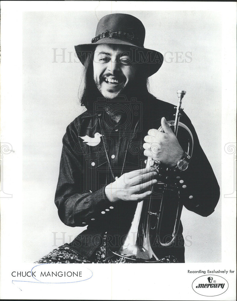 1973 Press Photo Charles Frank Chuck Mangione American Flugelhorn Player Compose - Historic Images