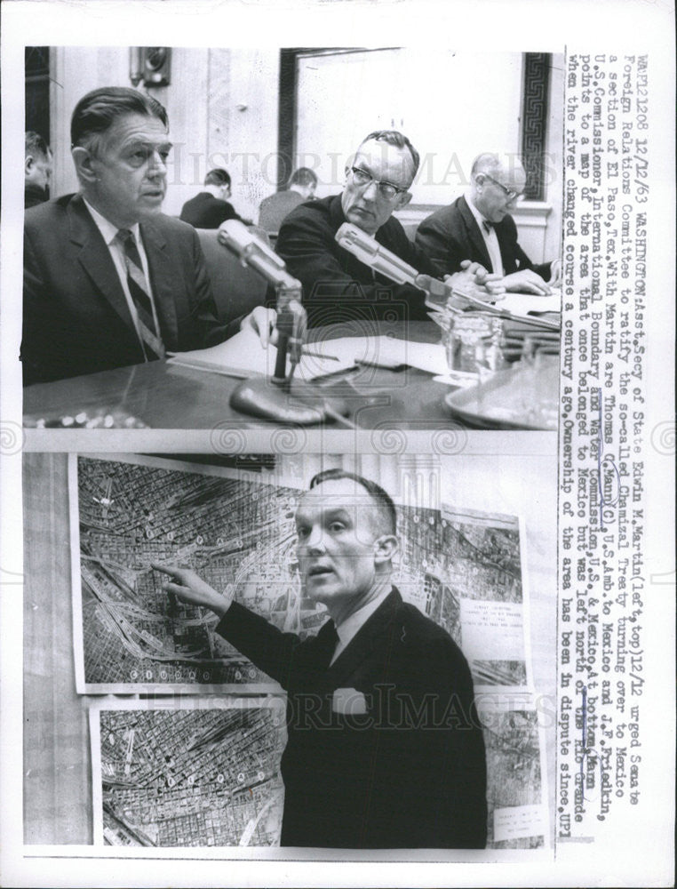 1963 Press Photo Thomas G. Mann United States Diplomat Mexico - Historic Images