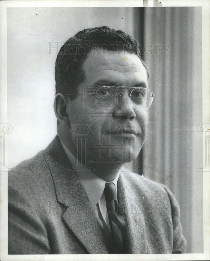 1963 Press Photo William H. Lowe Inland Steel Company Vice President Treasurer - Historic Images