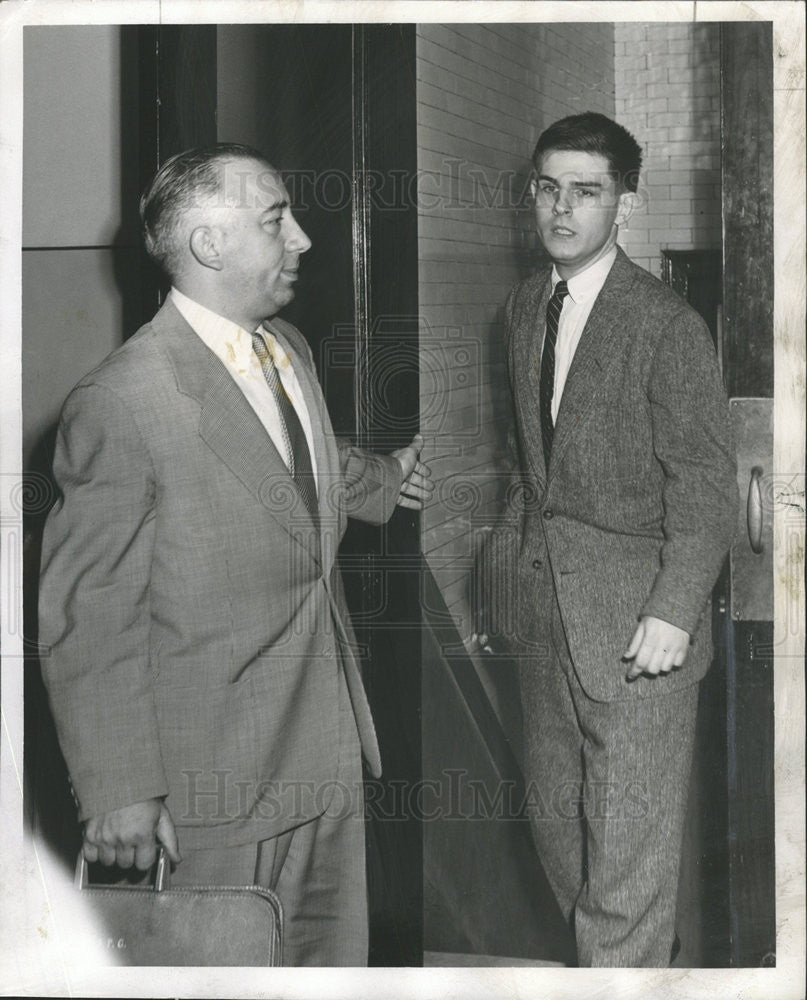 1954 Press Photo Charles Magistro Chicago City Illinois Crime Suspect - Historic Images