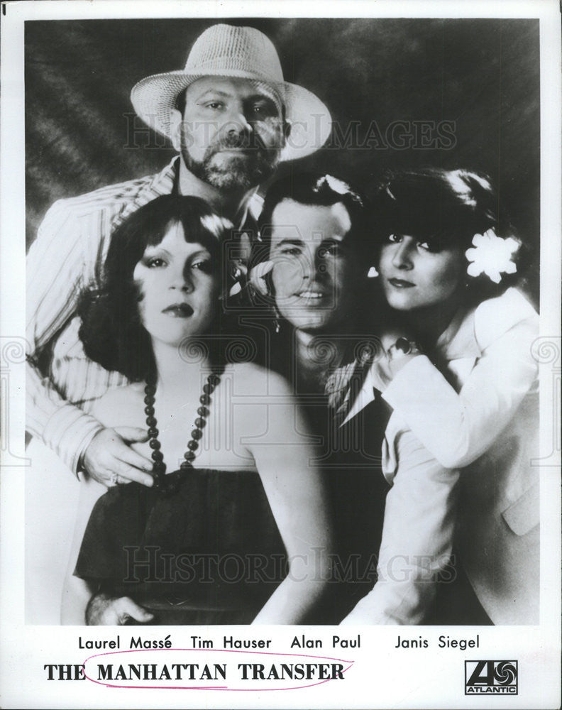 1977 Press Photo &quot;The Manhattan Transfer&quot; American Vocal Music Group Members - Historic Images