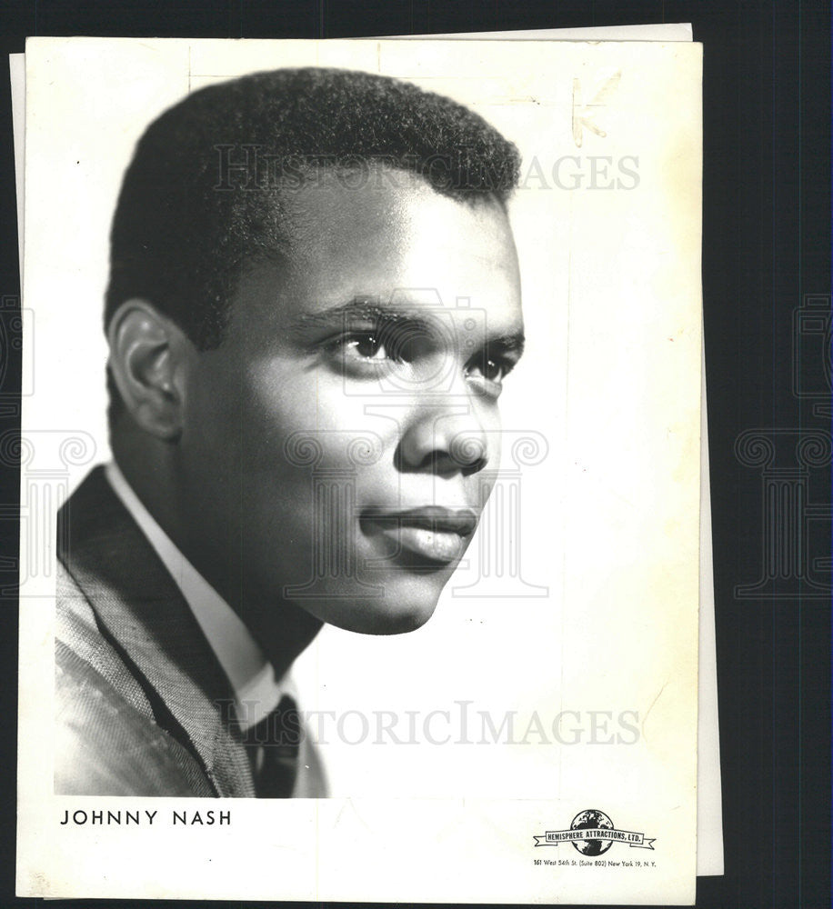 1955 Press Photo Johnny Nash American pop singer-songwriter reggae music - Historic Images