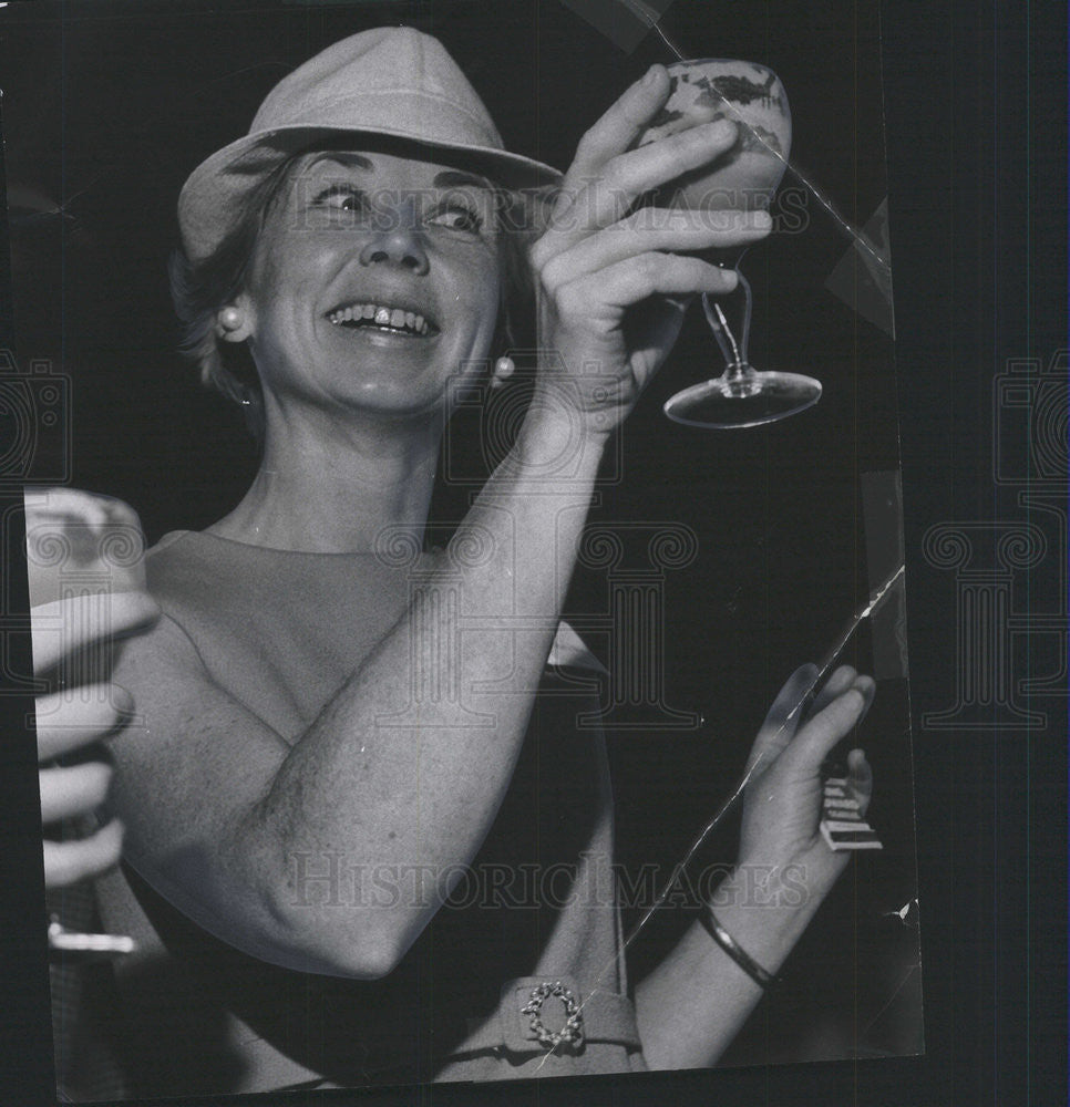 1968 Press Photo MRS. JOHN P. MCAULIFFE IRISH COFFEE TOAST - Historic Images