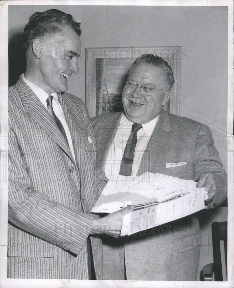 1958 Press Photo William E. McBride Chicago City Illinois Educator - Historic Images