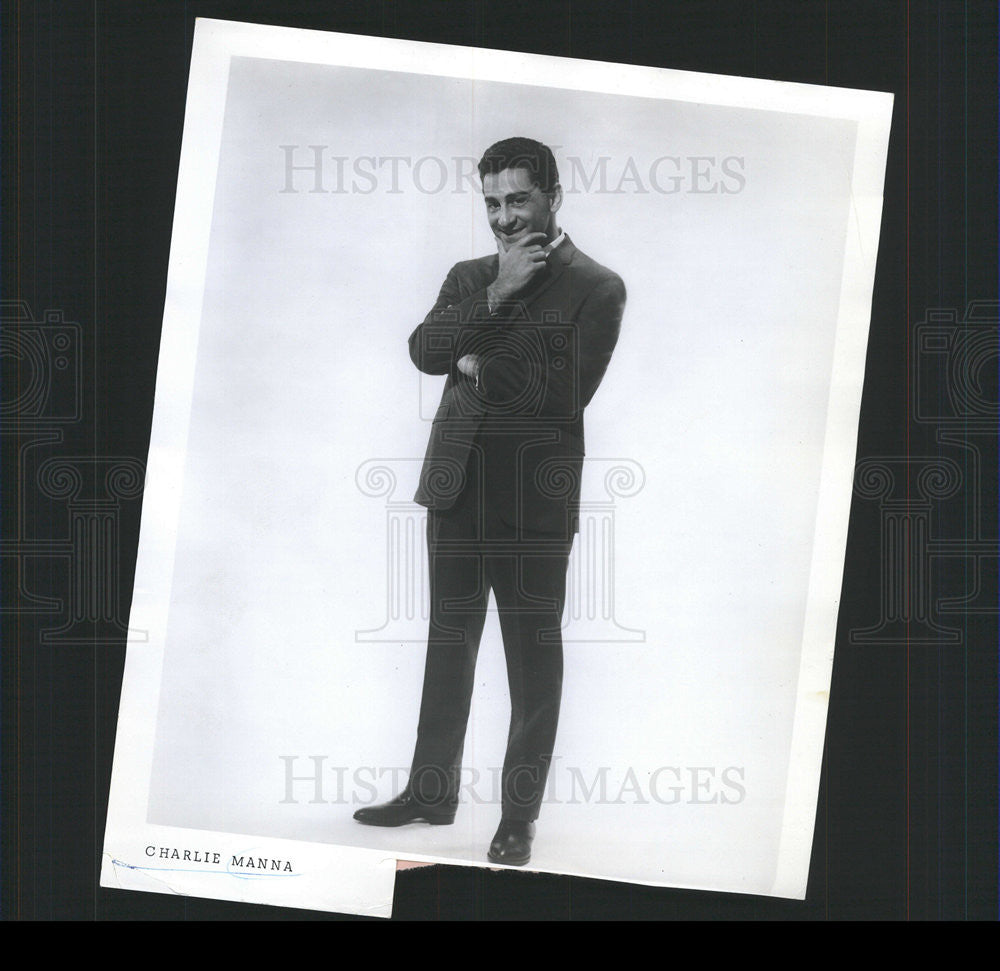 1967 Press Photo Italian Stand Up Comedian Charlie Manna - Historic Images