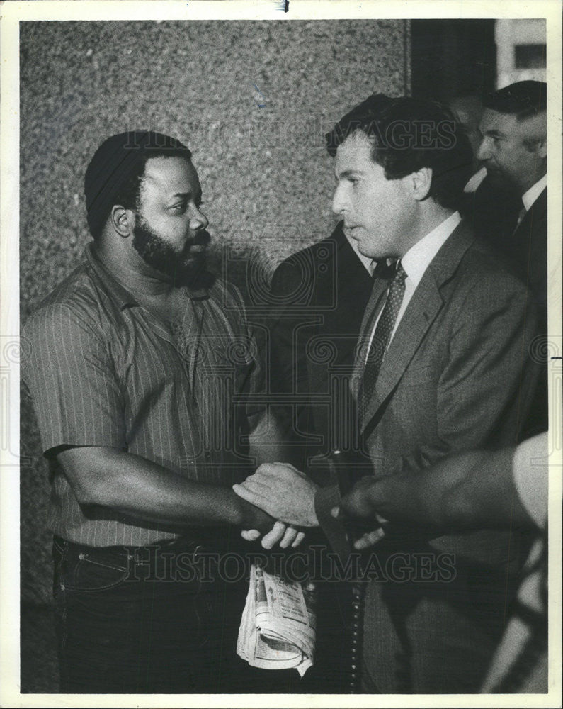 1983 Press Photo Sen William Marovitz (D Chicago)  After His Trial - Historic Images