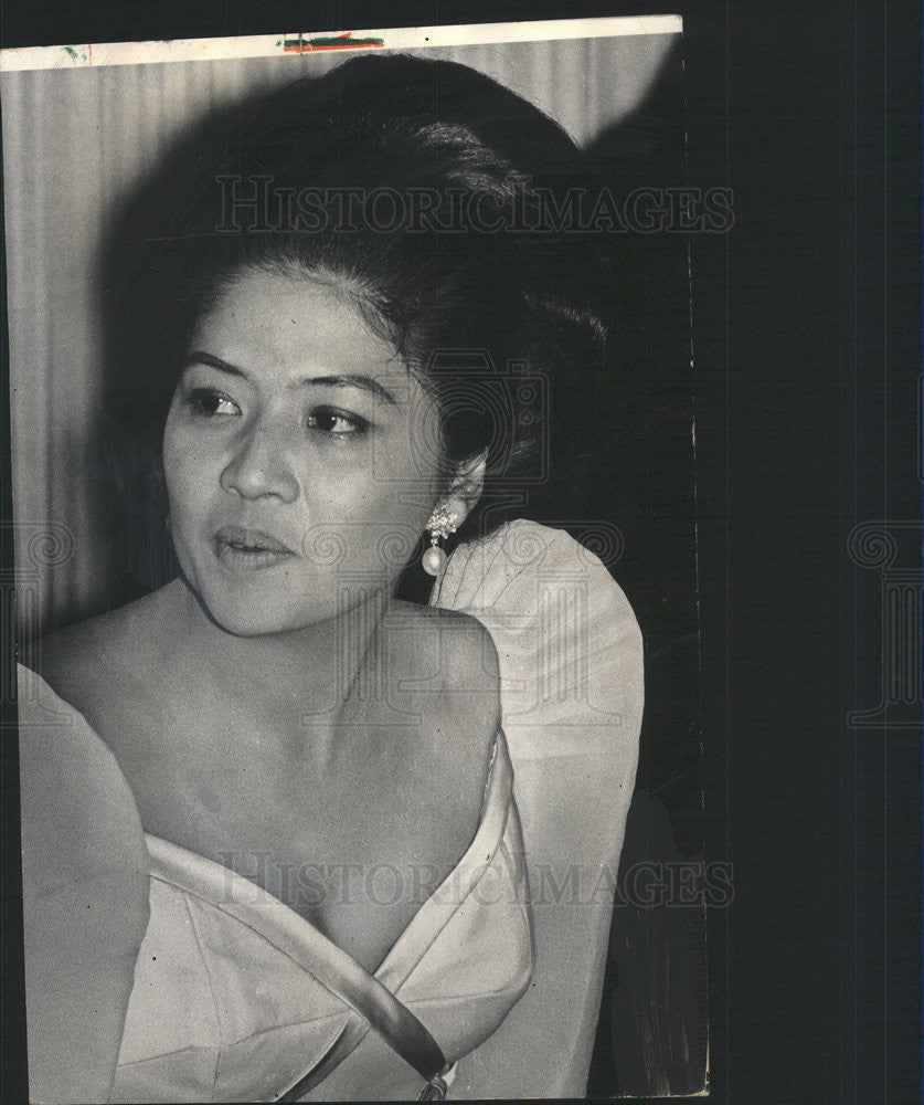 1966 Press Photo MRS. MARCOS WIFE PHILIPPINE PRESIDENT - Historic Images