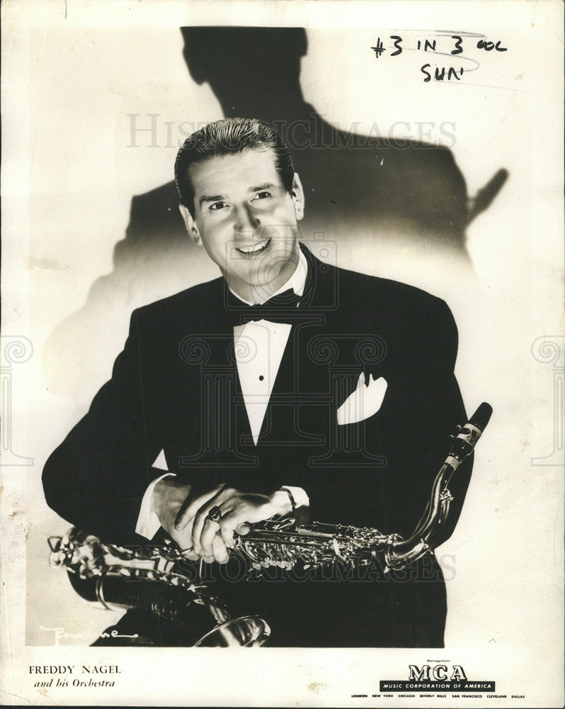 1946 Press Photo Freddy Nagel,musician - Historic Images