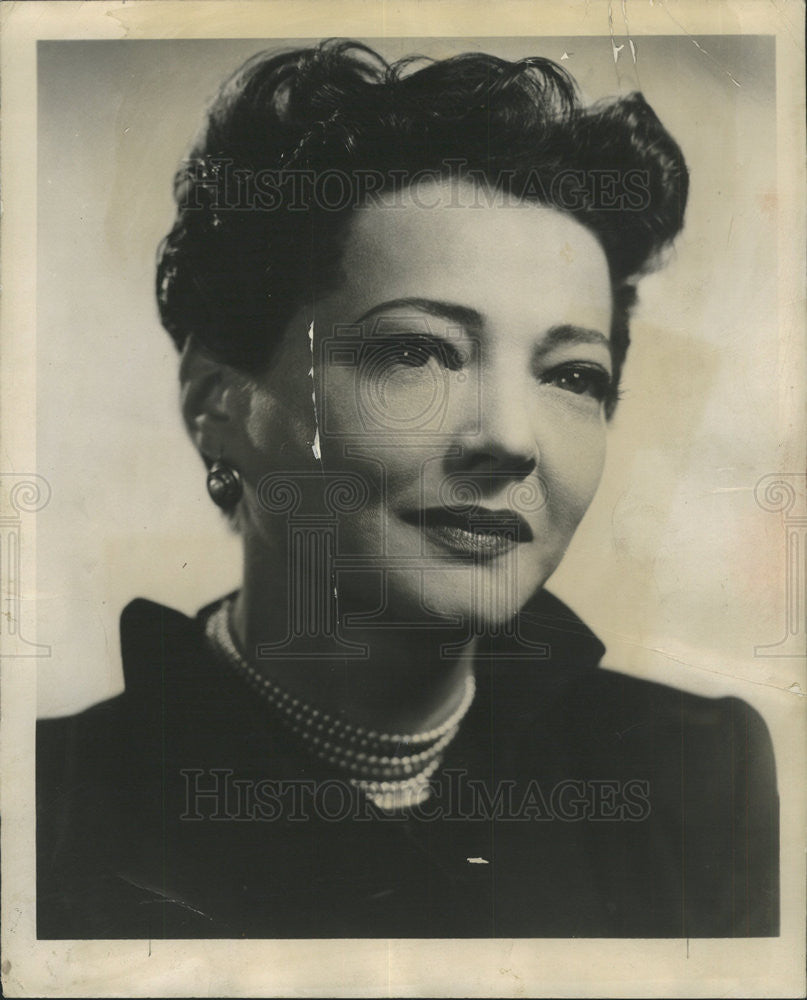 1950 Press Photo Sylvia Sydney,Actress - Historic Images