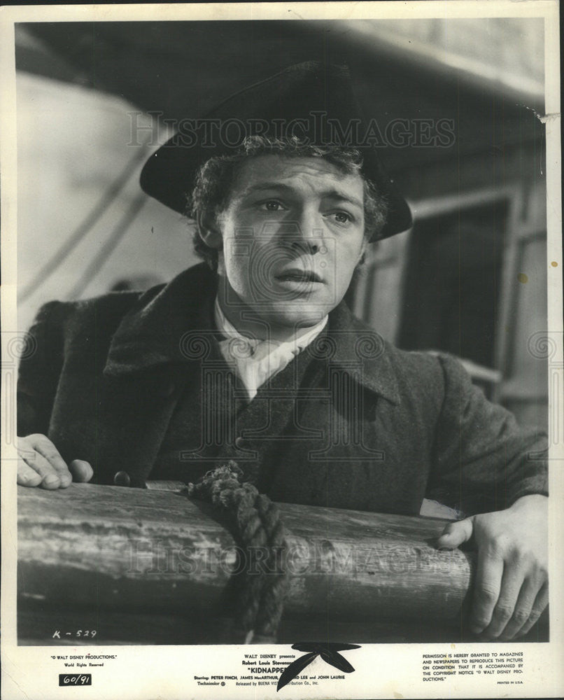 1960 Press Photo Actor James MacArthur Star of Kidnapped - Historic Images