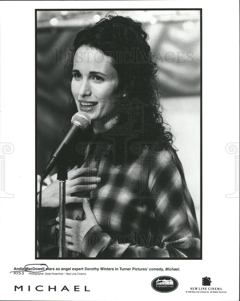 1997 Press Photo Andie MacDowell American Model and Actress - Historic Images