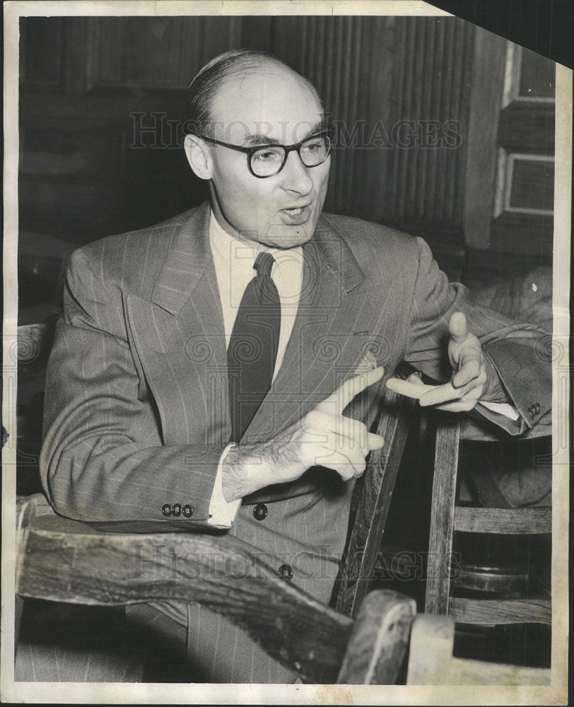 1953 Press Photo Dr. David R. Mace Profess of Human Relations - Historic Images