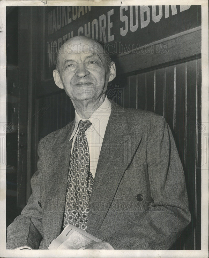 1949 Press Photo Herschel Holt Macdonald Newsman 1906 San Francisco Earthquake - Historic Images