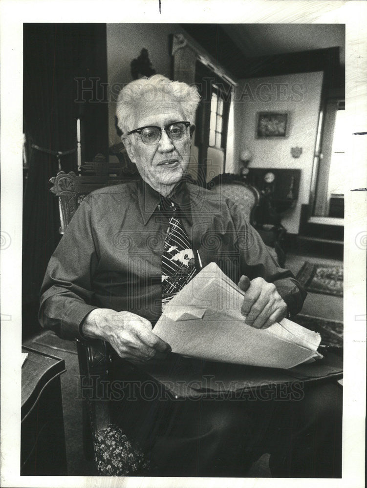 1978 Press Photo Curtis D. MacDougall,Prof of journalism - Historic Images