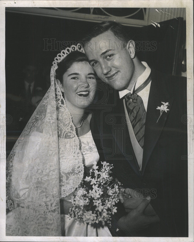 1958 Press Photo nathalie grisold Donald b macelwee - Historic Images