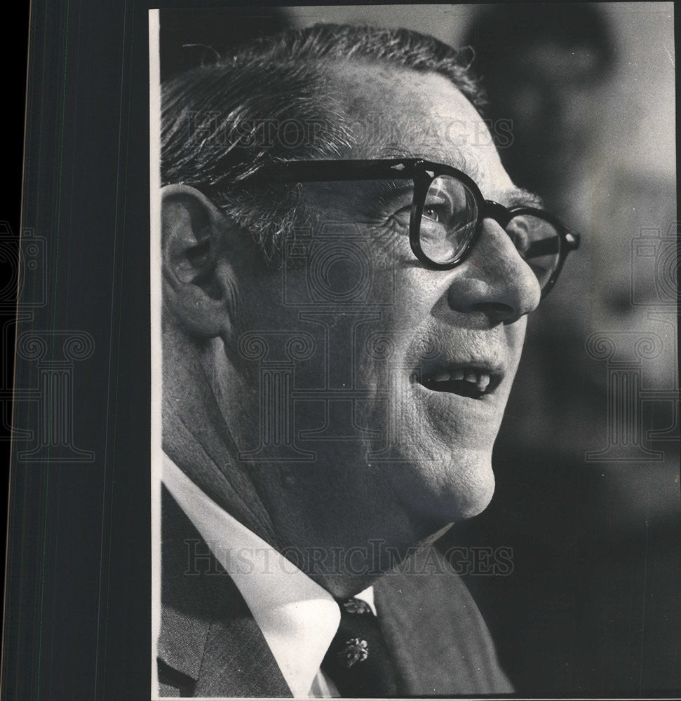 1972 Press Photo President Nixon&#39;s National Campaign Chairman Clark MacGregor - Historic Images