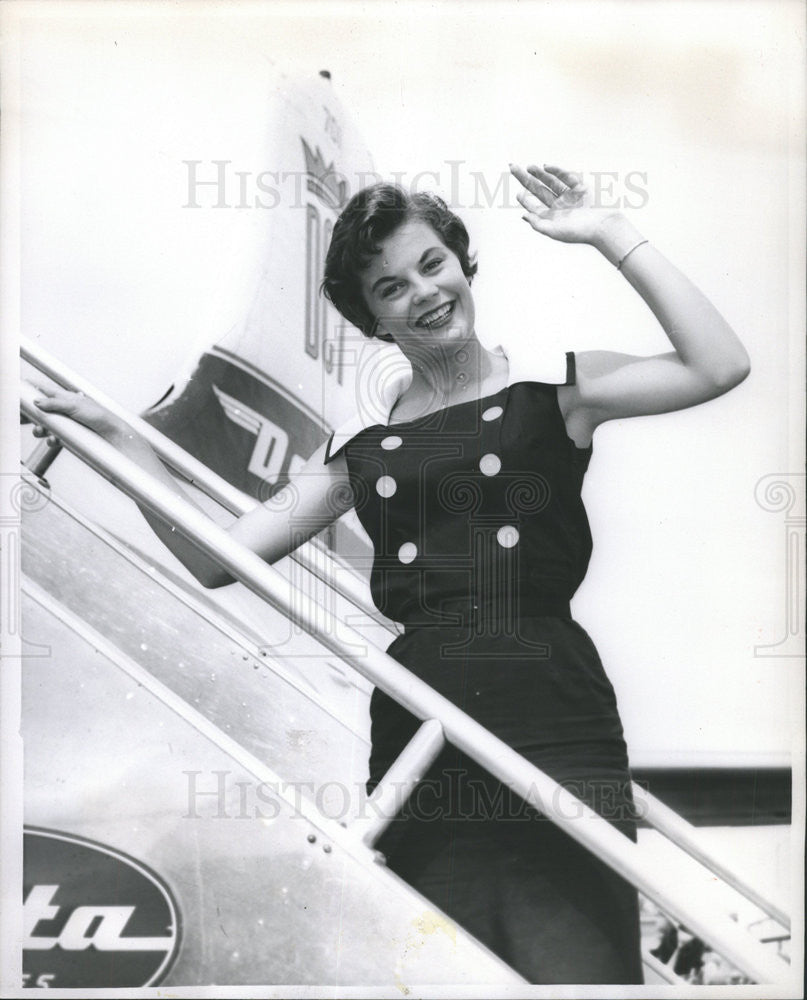 1959 Press Photo JOANNE MAC DONALD MISS IOWA - Historic Images