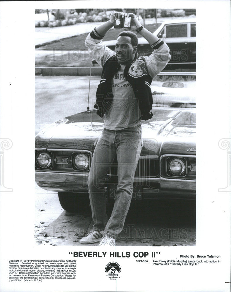 1987 Press Photo Eddie Murphy Beverly Hills Cop II - Historic Images
