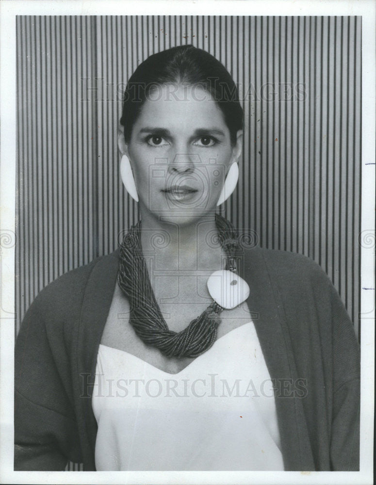 1985 Press Photo Ali MacGraw, &quot;Dynasty&quot; Actress - Historic Images