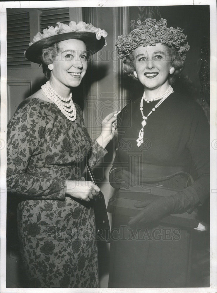 1959 Press Photo Mrs Charles F Murphy and Mrs Walter L Beck - Historic Images