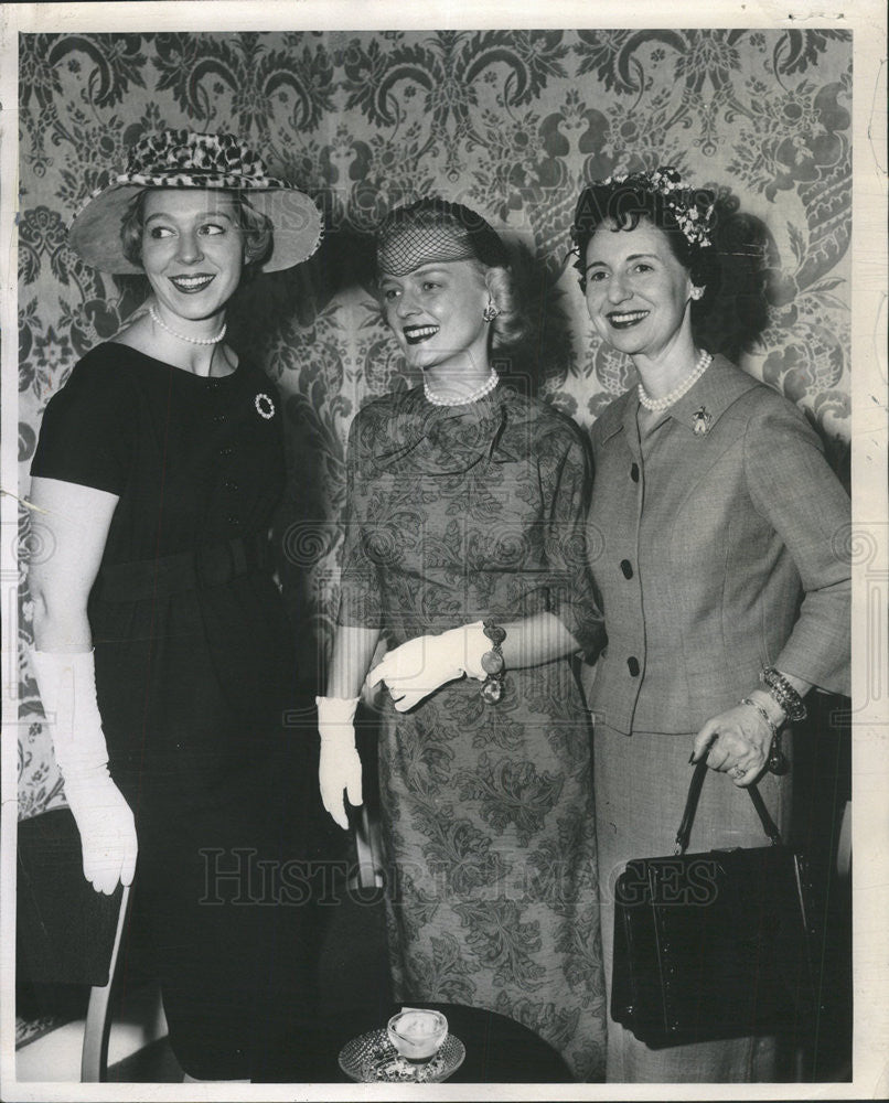 1959 Press Photo Mrs Charles Murphy,Mrs Robert Crane,Mrs Ralph Mills ...