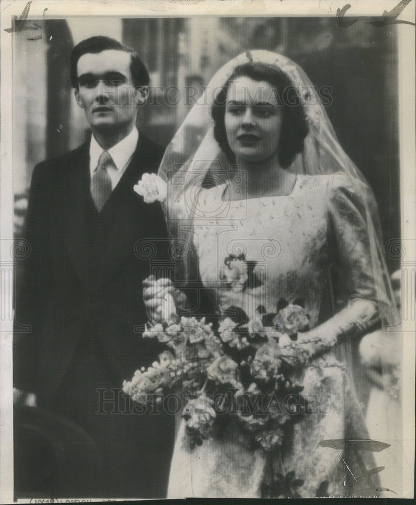 1945 Press Photo The Ruchess of Rutland Marriage - Historic Images