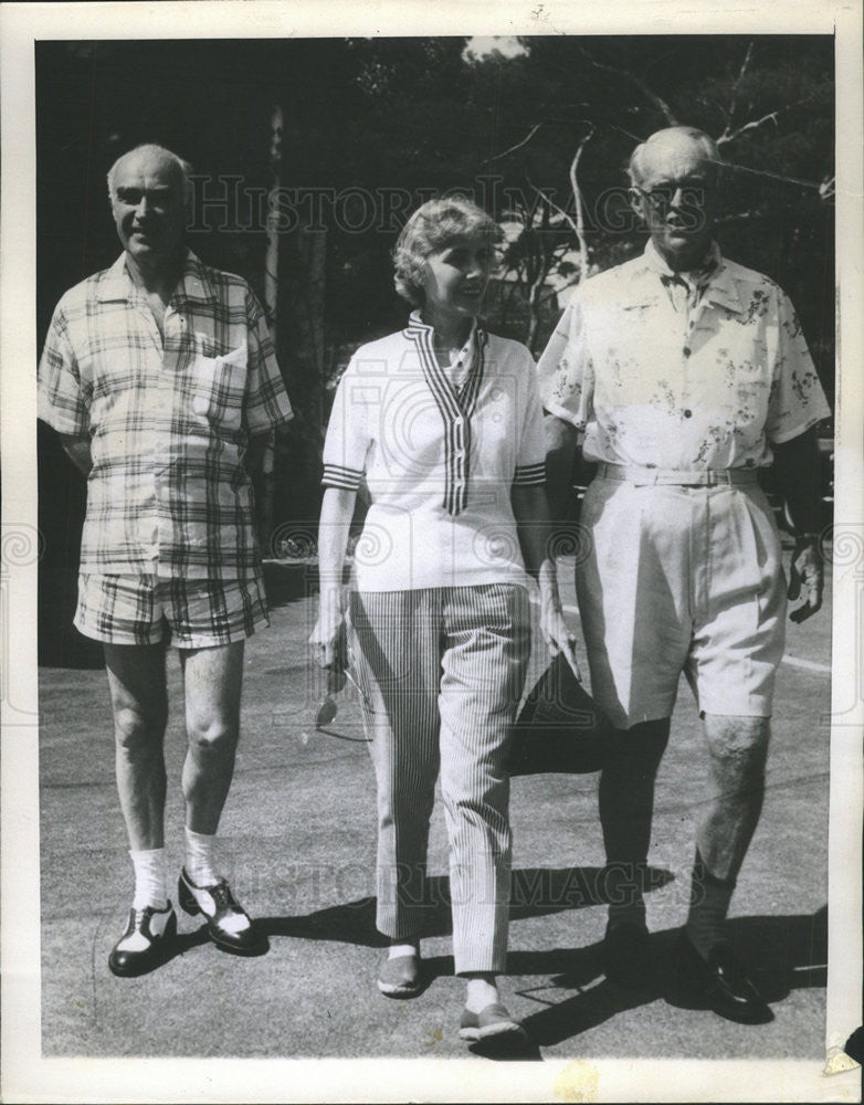 1956 Press Photo Mrs Clare Booth Luce&amp;  Henry Luce with Joe P Kennedy - Historic Images