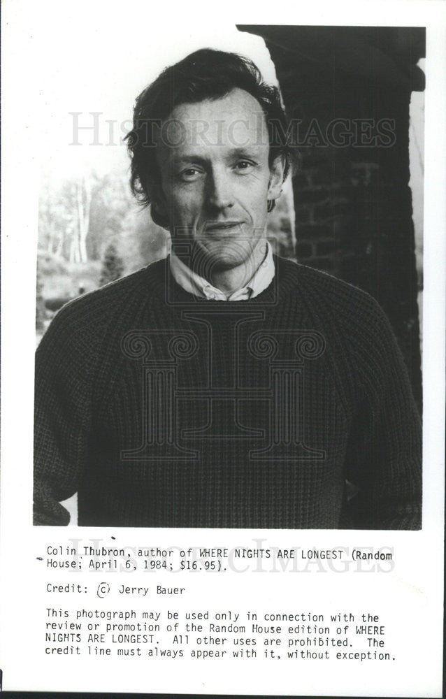 1984 Press Photo Colin Thurbron,author - Historic Images