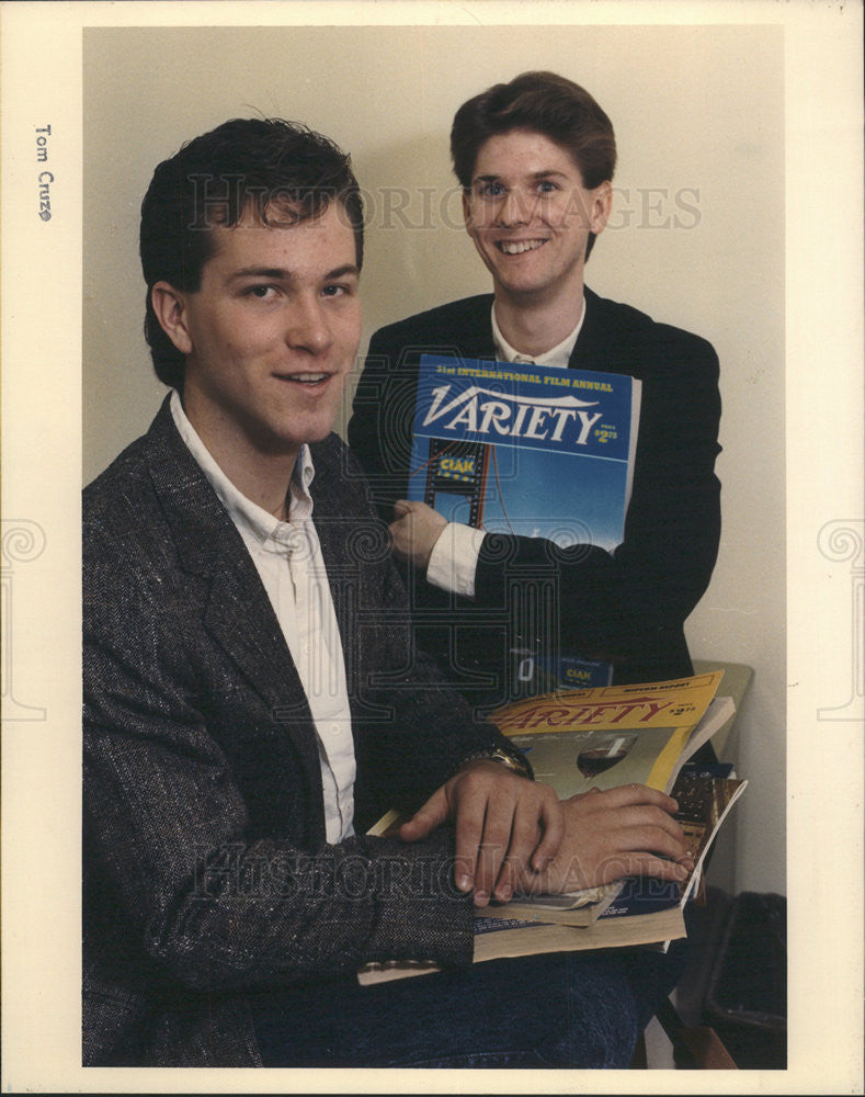 1990 Press Photo Kevin Togliatti, Photographer &amp; Phillip Zonkel, Writer - Historic Images