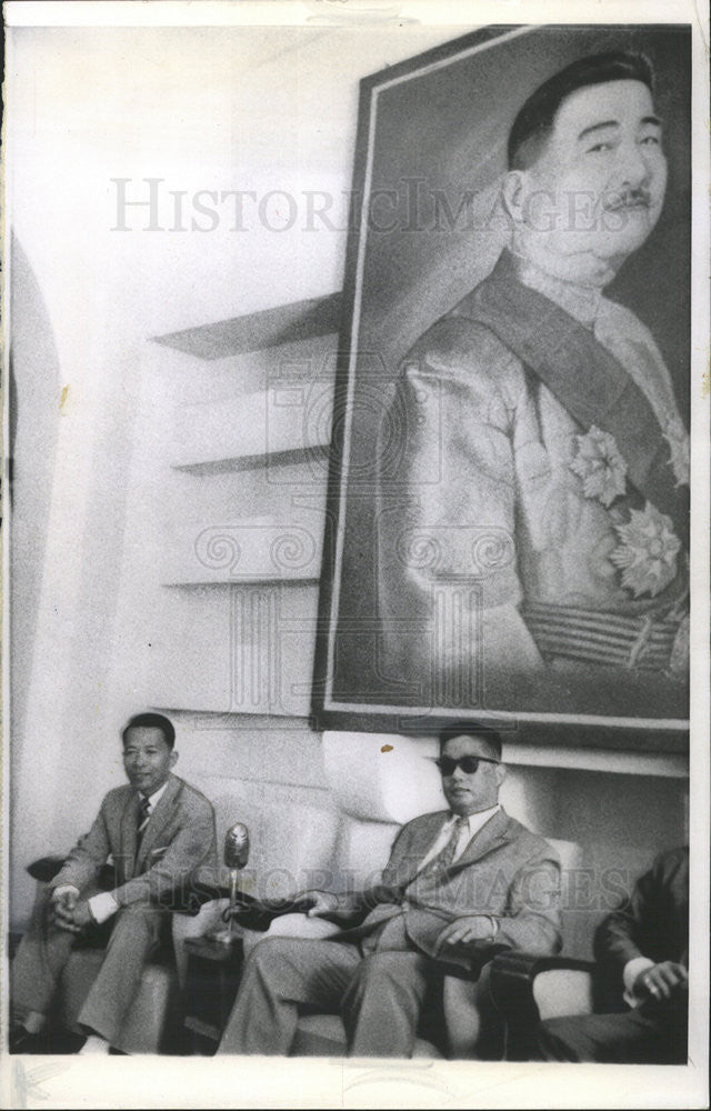 1959 Press Photo Laos Foreign Minister Khampan Panya &amp; Premier Phoui Sananikone - Historic Images