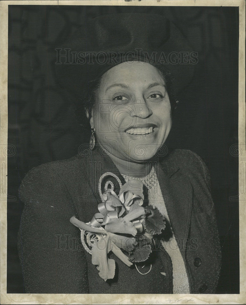 1951 Press Photo Edith Sampson alternate delegate to general Assembly - Historic Images