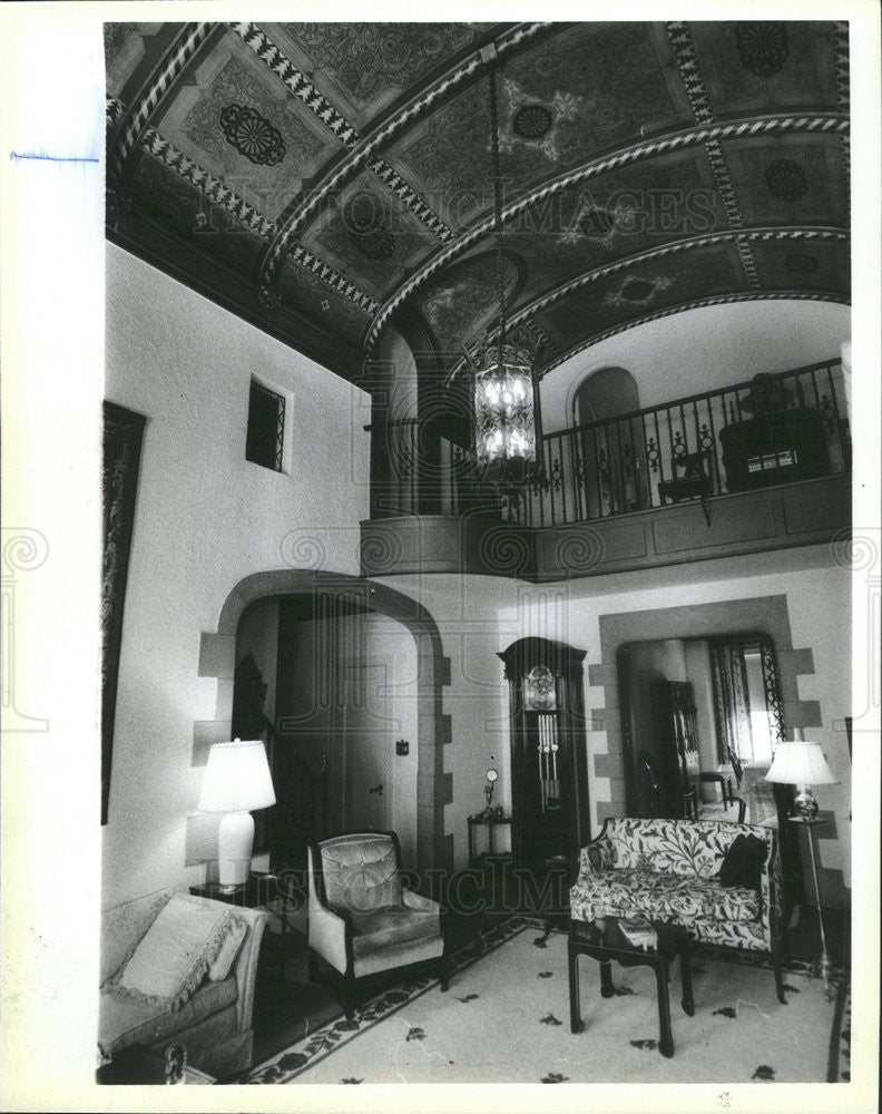 1985 Press Photo Interior Apartment Jane Ellen Murray Actress - Historic Images