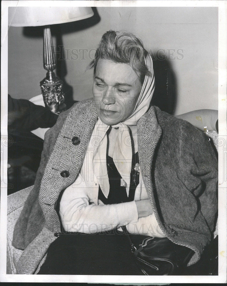 1958 Press Photo Mrs. Helen mulvey inquest - Historic Images