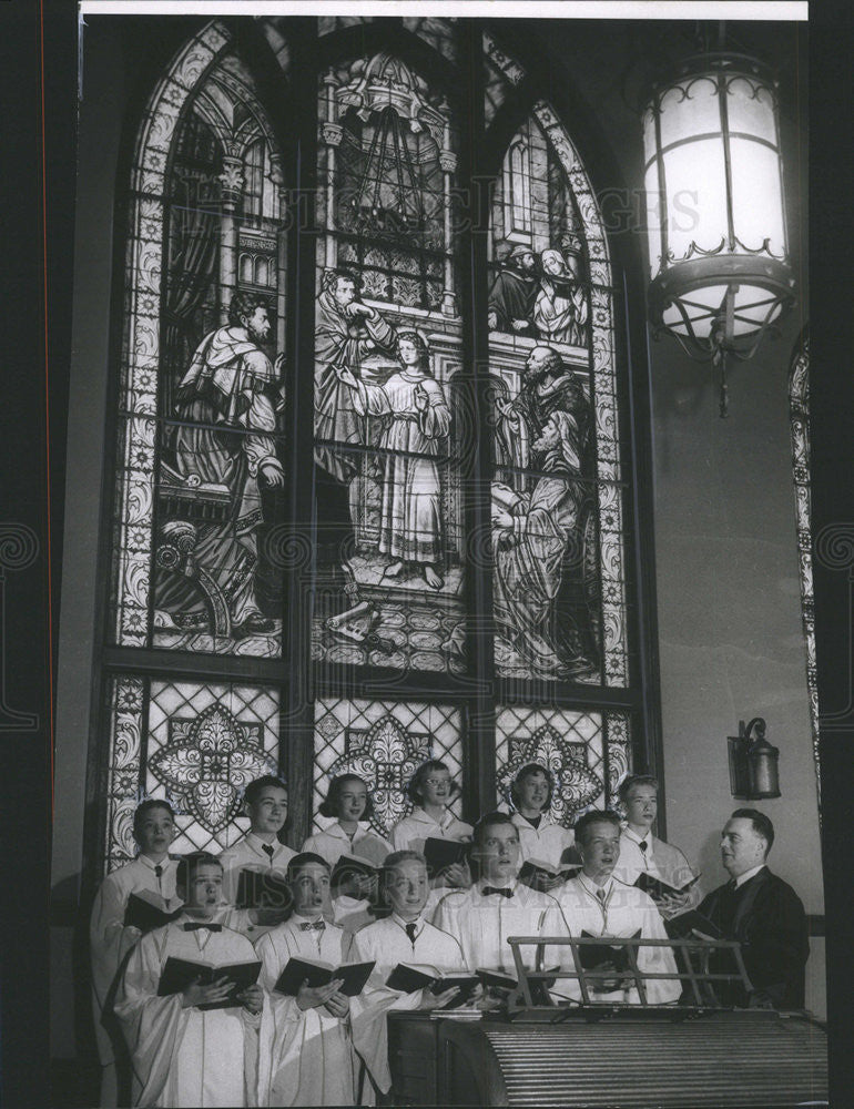 1957 Press Photo Confirmation Class Ravenswood Evangelical and Reformed Church - Historic Images