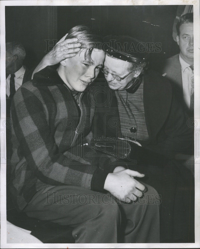 1957 Press Photo Lawrence Madsen ,14,Convicted of Killing Little Lise Jorgensen - Historic Images