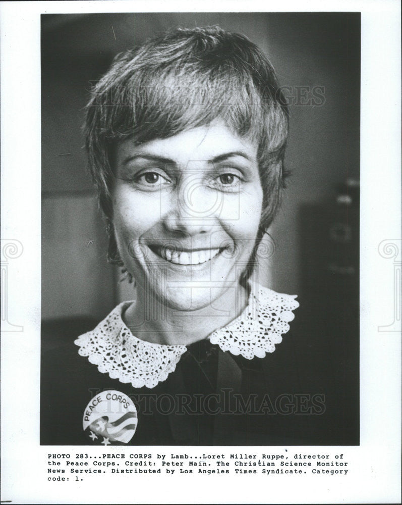 Press Photo Loret Miller Ruppe Director of Peace Corps - Historic Images