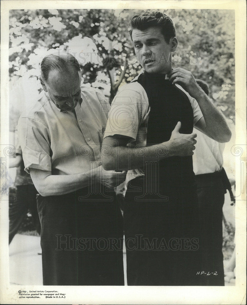 1961 Press Photo The Hoodlum Priest Film Actor Murray Getting Into Costume - Historic Images