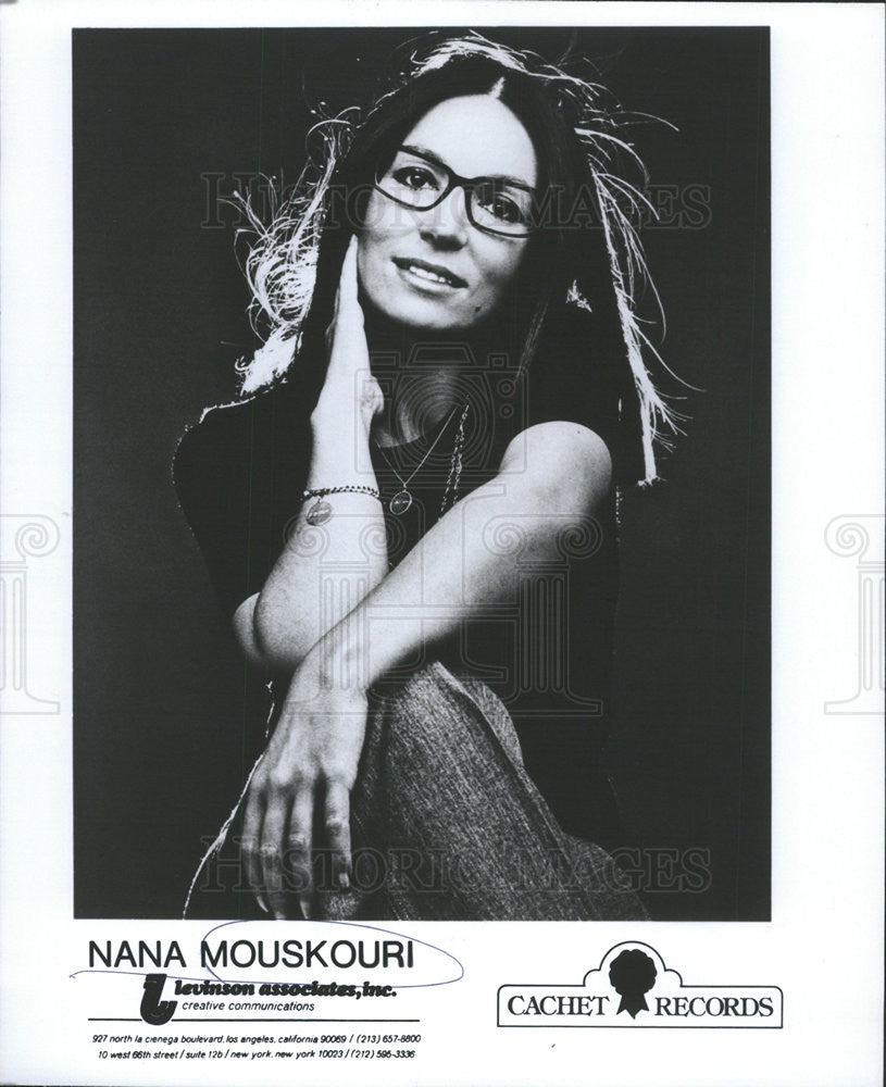 1979 Press Photo Nana Mouskouri,singer - Historic Images