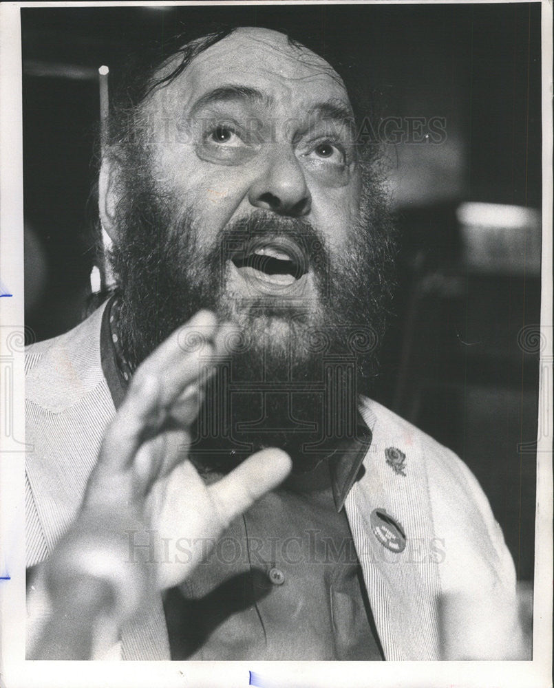 1976 Press Photo Actor Mostel Zorines Appearance Candid Picture - Historic Images