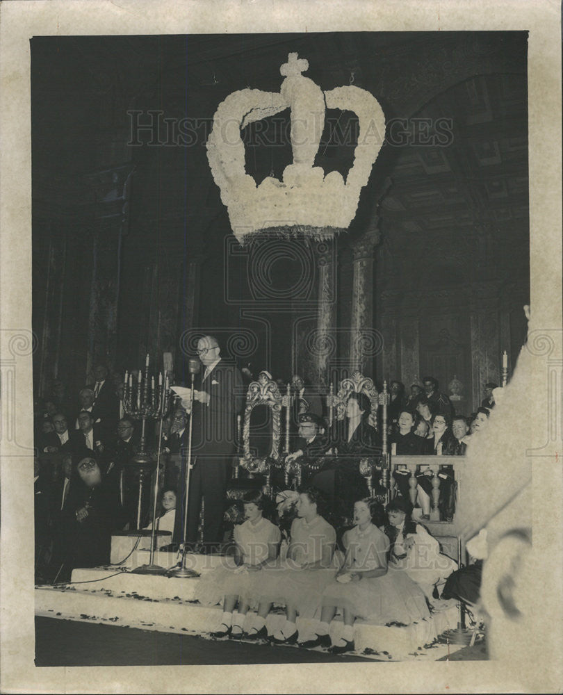 1953 Press Photo King Paul &amp; Queen Federicka, at the Opera House - Historic Images