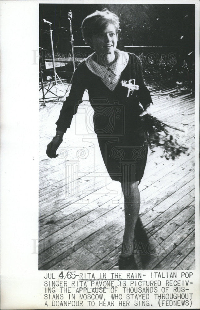 1965 Press Photo Rita Pavone Singer - Historic Images