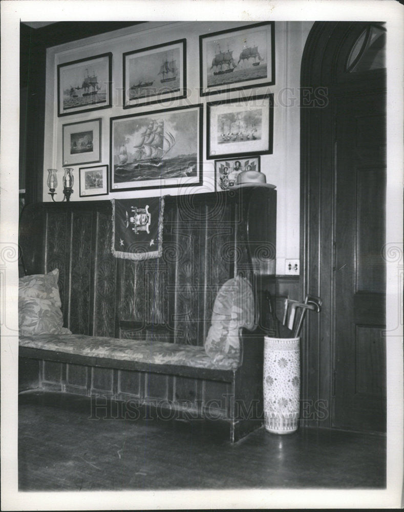 1945 Press Photo The Home Of The Late President Franklin D. Roosevelt - Historic Images